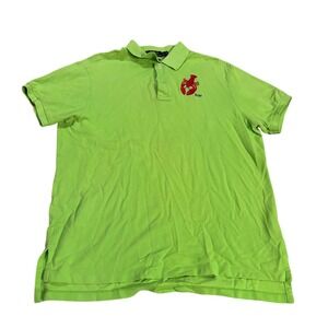Polo Ralph Lauren Mens Custom Fit Lobster Polo Shirt Lime Green Large L